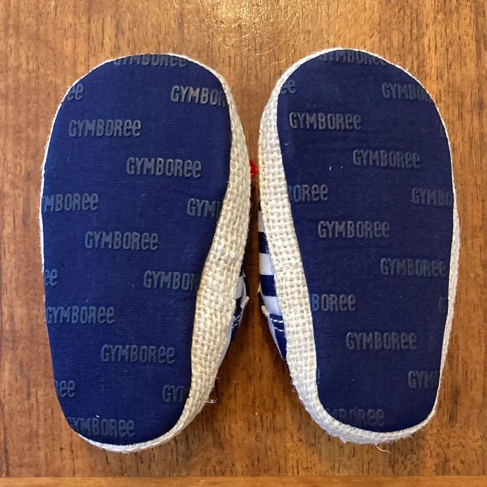 Gymboree Red While and Blue Striped Sandals Baby 3